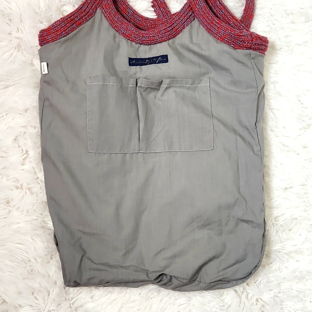 American Eagle Cable Knit Boho Hobo Crochet Tote Bag
